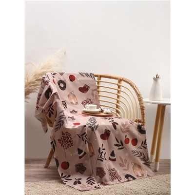 Плед флисовый новогодний «Этель. New Year's details», 100×150 см, флис, пл. 160 г/м²