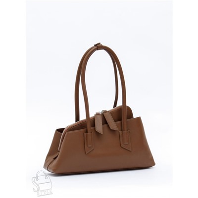 Сумка женская кожаная 6006L brown Polina&Eiterou