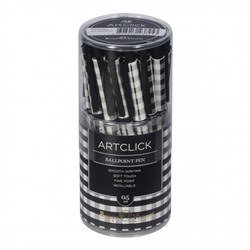 Ручка автоматическая шариковая 0.5мм "ArtClick.Монохром. Клетка" синяя 20-0281/22 Bruno Visconti