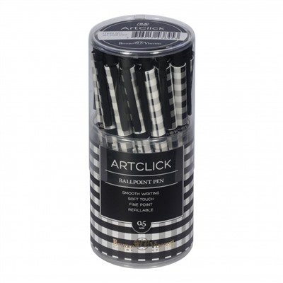 Ручка автоматическая шариковая 0.5мм "ArtClick.Монохром. Клетка" синяя 20-0281/22 Bruno Visconti