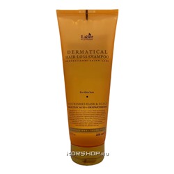 Шампунь для волос и кожи головы против выпадения тонких волос Dermatical Hair-Loss Shampoo Lador, Корея, 200 мл Акция