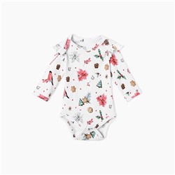 Боди детское MINAKU Winter, рост 86-92 см, белое