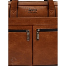 Портфель мужской 1795-01 brown Jeep в Новосибирске