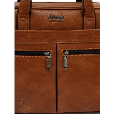 Портфель мужской 1795-01 brown Jeep в Новосибирске