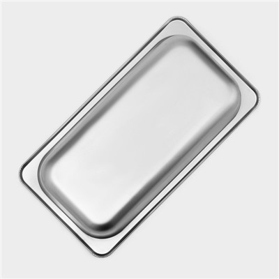 Гастроёмкость GN 1/3 Hanna Knövell, 100 мм, 32.5×17.6×10 см, толщина 0.6 мм, нержавеющая сталь