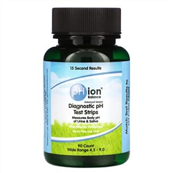 pHion Balance, Диагностический тест рН, широкий диапазон 4,5-9,0, 90 тест-полосок