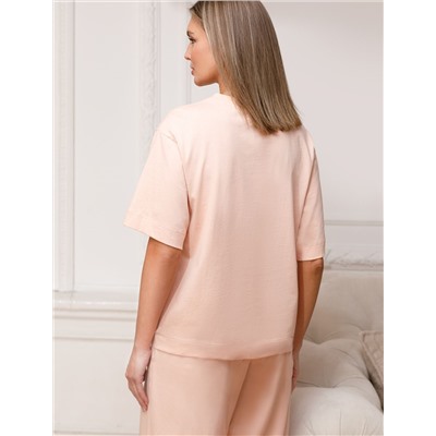 Футболка оверсайз с принтом из премиального 100% хлопка