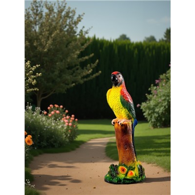 Садовая фигура из гипса «Попугай», 53×20×14 см