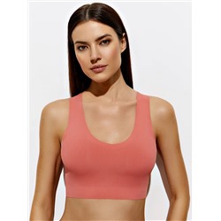 Omsa Топ 4. OmD 1143B Invisible Ribana Майка "Топ" женская (кроп-топ на широких бретелях с вкладышами), PA