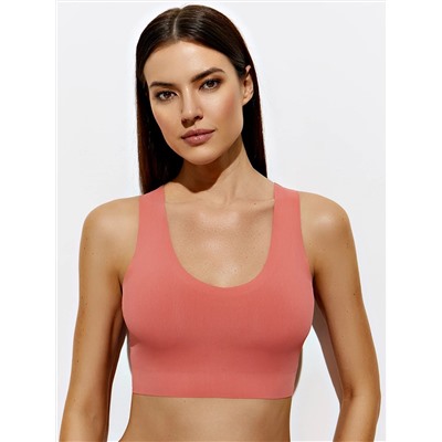 Omsa Топ 4. OmD 1143B Invisible Ribana Майка "Топ" женская (кроп-топ на широких бретелях с вкладышами), PA