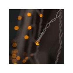 Гирлянда «Бахрома» 3×0.6 м, IP44, УМС, белая нить, 160 LED, свечение жёлтое, 220 В