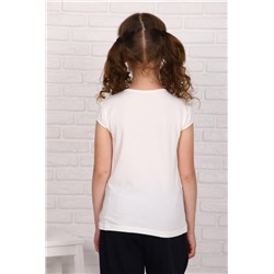 Виринея короткий рукав блузка детская (Экрю)
