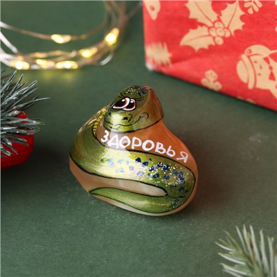 Фигурка «Змейка Здоровья», селенит