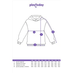 Худи PLAYTODAY, 1127061