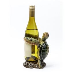Подставка под бутылку TAKE IT EASY «Черепаха», полистоун, зелёная, 12×11×19 см