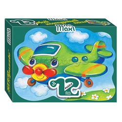 Пазлы 12 "Самолётик" (Mini-maxi)