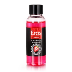 Массажное масло Eros Fantasy с ароматом земляники - 50 мл.
