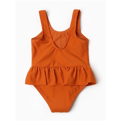 Купальник слитный детский MINAKU цвет коричневый, рост 116-122 см