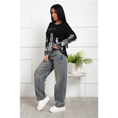 Лонгслив с рисунком Город Арт. 1097 НАТАЛИ, 1133070