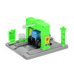 Игрушка пластик свет-звук Автомойка с водой 21 см, коробка