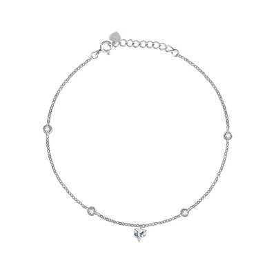 Браслет на ногу, куб.циркон., SL-FCN12