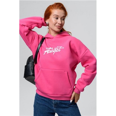 8578 толстовка женская оверсайз (Розовый _ангел)