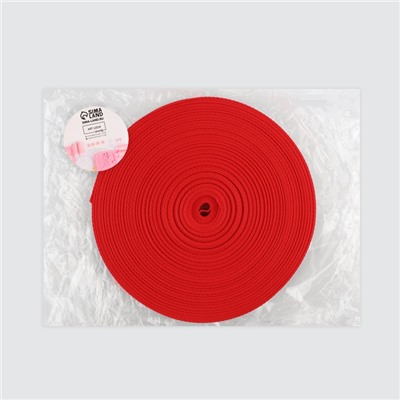 Стропа ременная, 20 мм, 50±1 м, плотность 8.2 г/м, красная №35