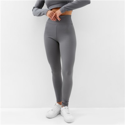 Легинсы спортивные женские MINAKU, графит, размер 42