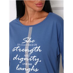 Флавия - футболка индиго