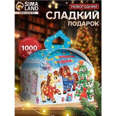 Сладкий новогодний подарок «Пончик», детский, 1000 г