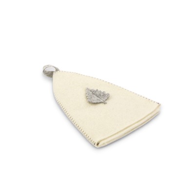 Шапка для бани и сауны «Лист», полиэфир 70%, шерсть 30%