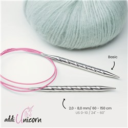 Спицы Addiunicorn металлические круговые супергладкие