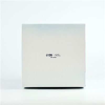 Коробка кондитерская новогодняя с окном, сундук, «Ёлочка», 20×20×20 см