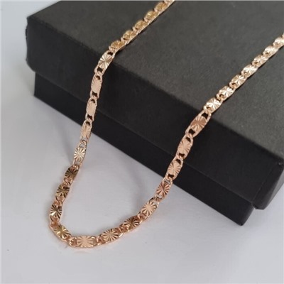 Цепочка на шею ювелирная бужутерия коллекция "Дубай", покрытие позолота, арт.314.791