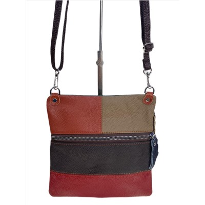 Женская сумка из натуральной кожи мультицвет