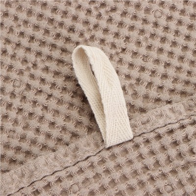Полотенце вафельное SL HOME: Linen «Саббиа», 40×70 см, бежевое