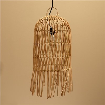 Светильник потолочный из ротанга «Риза», 1×120 Вт, Е27, 30×30×60 см