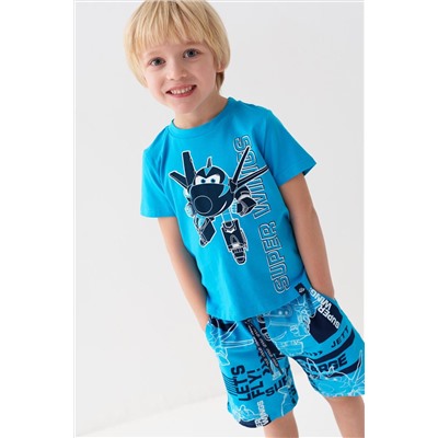 Комплект трикотажный для мальчиков: фуфайка (футболка), шорты PLAYTODAY, 1239656