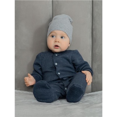 Комбинезон футер начёс "Бини" 10328 (Индиго меланж)