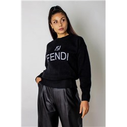 Теплый джемпер F женский арт.1835 (Черный)