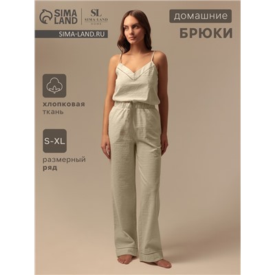 Брюки домашние женские SL HOME Linen, размер 48-50
