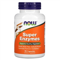 Now Foods, суперферменты, 90 капсул