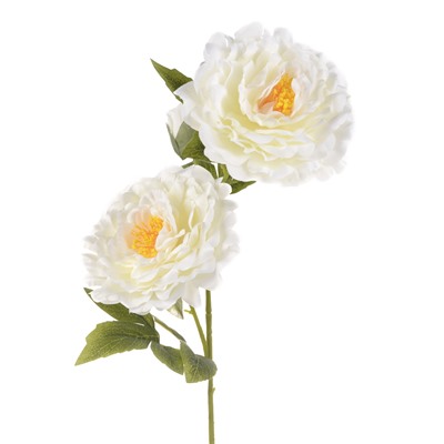 Цветок искусственный Пион 80 см / GT41-21 /уп 100/400/ (белый)