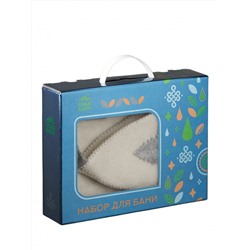 КомплектБаняПодарВойлокБелый Б1516