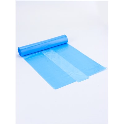 Мешки для мусора 35 л, ПНД толщина 20 мкм, 30 шт. в рулоне, синие