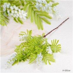 Цветок искусственный Мимоза 86 см / MNY-02 /уп 150/600/белая