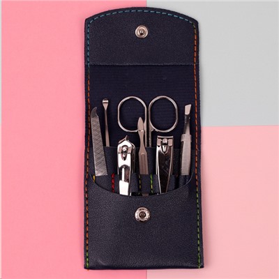 Маникюрный набор 7 предметов / YD-09 синий /уп 60/240/695662