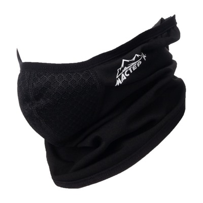 Бафф спортивный с фильтром «Мастер К», для защиты от ветра и пыли, мужской, чёрный