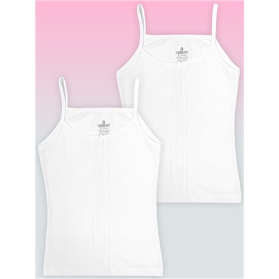 4204-01 Майка для девочек белая (BAYKAR)