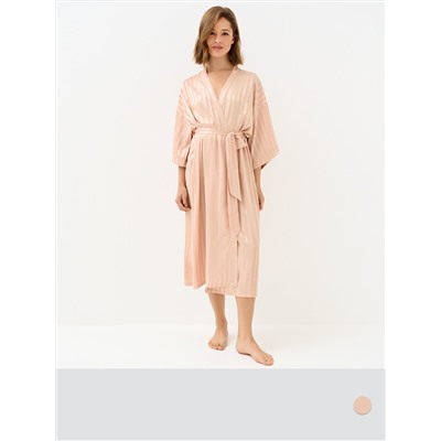 Omsa Халат OmD 0414D LINE Халат жен.(длинный с запахом жаккард), PL